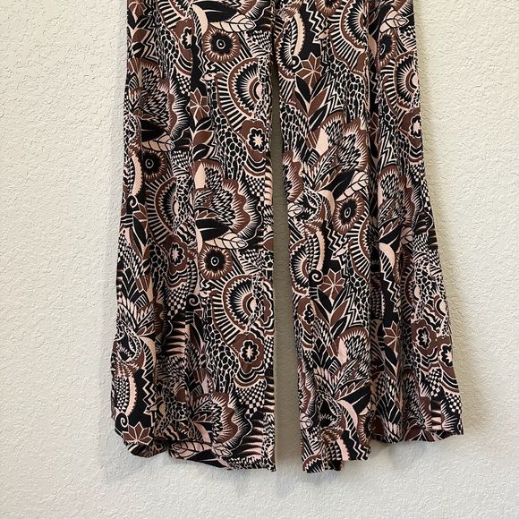 NWOT ANTHROPOLOGIE Printed Drapey Flare / Wide Leg Pants Multicolor - Picture 5 of 15